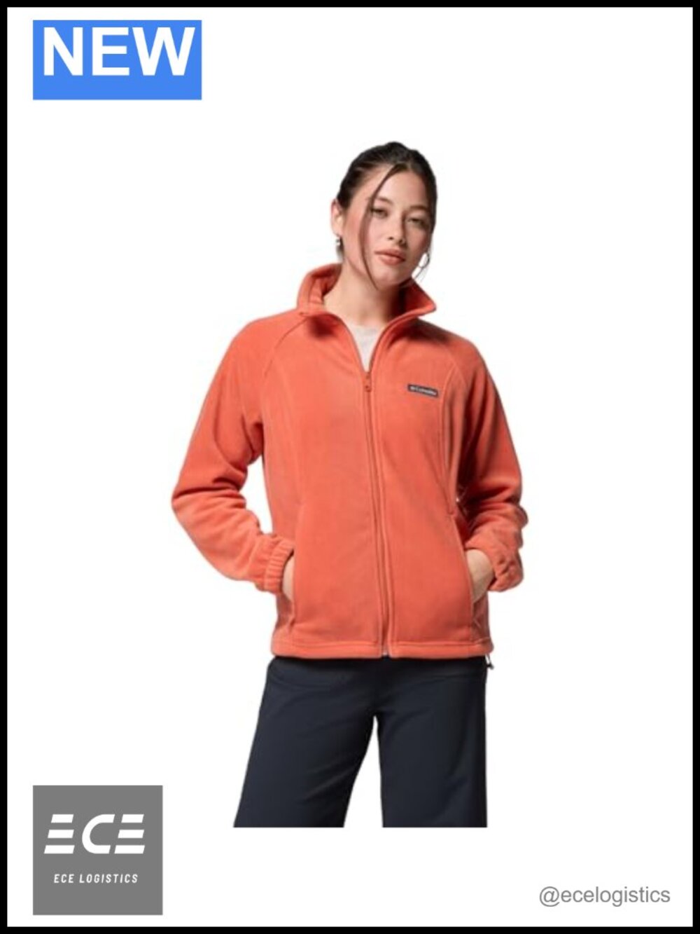 Full Zip Fleece Jacket with Pockets - Women's Active Outerwear